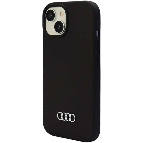 Audi Silicone Case iPhone 15 Plus 6.7" czarny/black hardcase